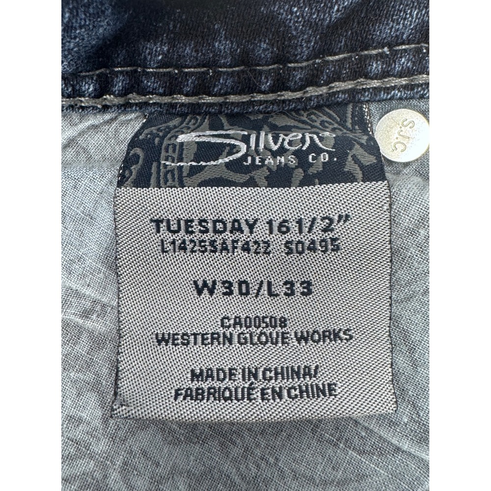 Silver Jeans Co Tuesday Bootcut Jeans Women W30‎ L31 Blue Denim Western - Picture 5 of 7